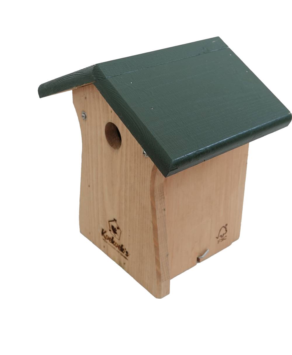 vogelhuisje met camera – klein met ronding – zijkant vogelhuisje met camera – klein met ronding – zijkant